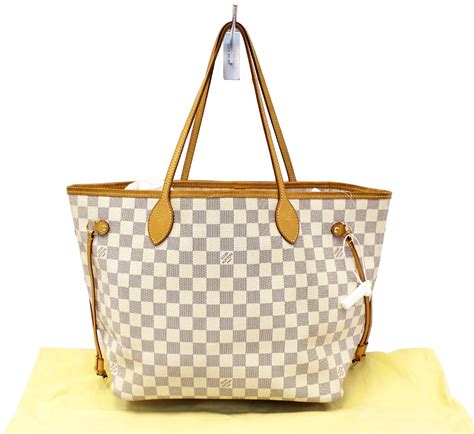 louis vuitton neverfull mm damier azur price|louis vuitton damier neverfull bag.